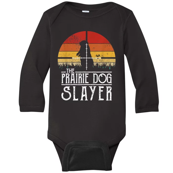 Vintage Sunset The Prairie Dog Slayer Baby Long Sleeve Bodysuit