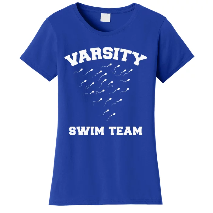 Varsity Swim Team Swimming Sperm Women's T-Shirt