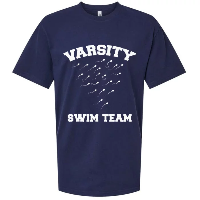 Varsity Swim Team Swimming Sperm Sueded Cloud Jersey T-Shirt