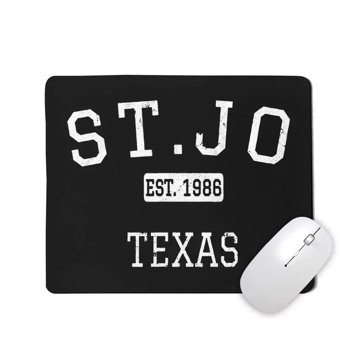 Vintage St.Jo Texas TX Mousepad