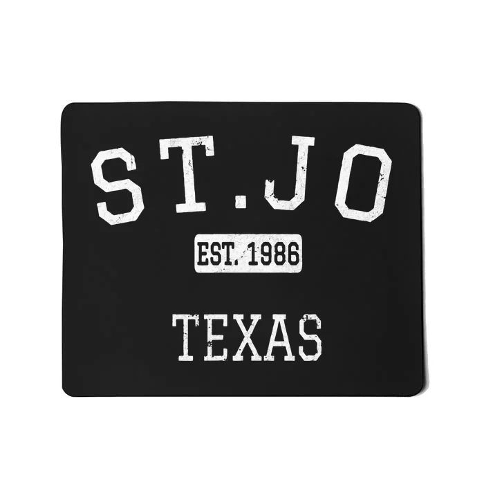 Vintage St.Jo Texas TX Mousepad