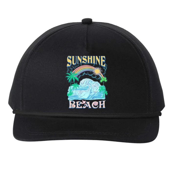 Vintage Summer Time Sunshine Beach Snapback Five-Panel Rope Hat