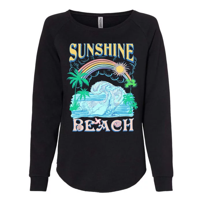 Vintage Summer Time Sunshine Beach Womens California Wash Sweatshirt