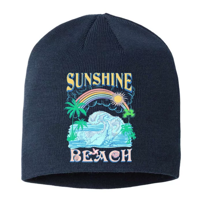 Vintage Summer Time Sunshine Beach 8 1/2in Sustainable Knit Beanie