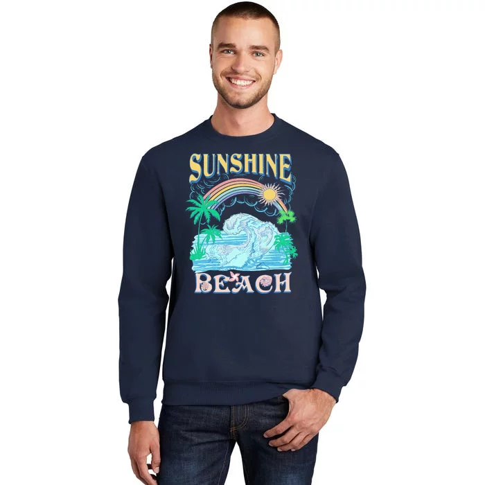 Vintage Summer Time Sunshine Beach Tall Sweatshirt