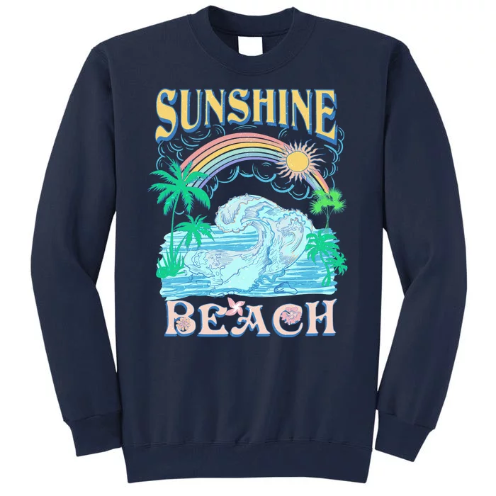 Vintage Summer Time Sunshine Beach Tall Sweatshirt