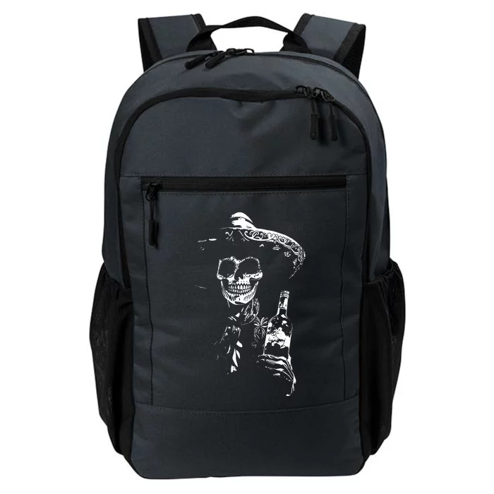 Vintage Skeleton Tequila Mexico Dia De Los Muertos Mexican Daily Commute Backpack