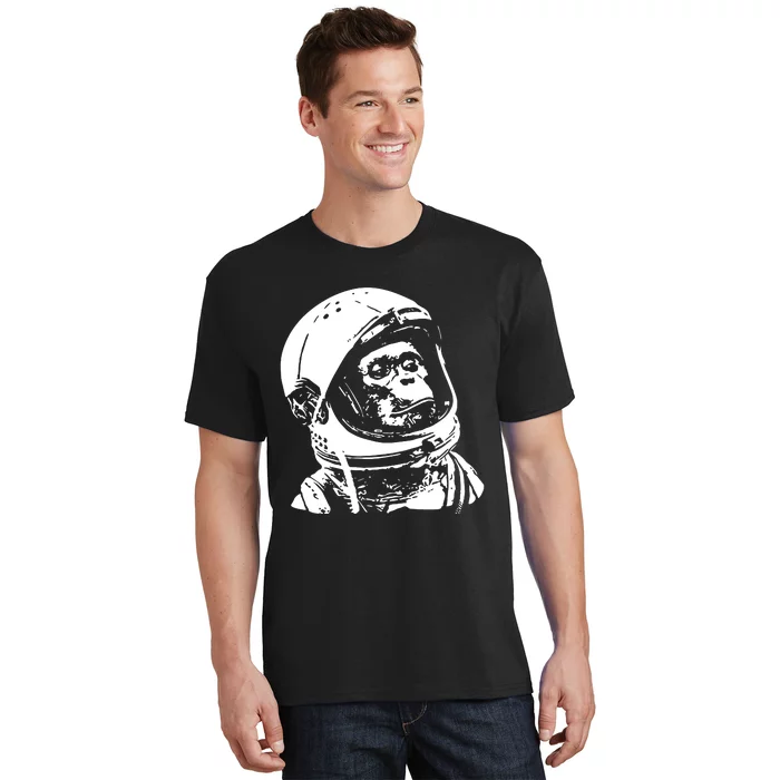 Vintage Space Travel Astronaut Monkey T-Shirt