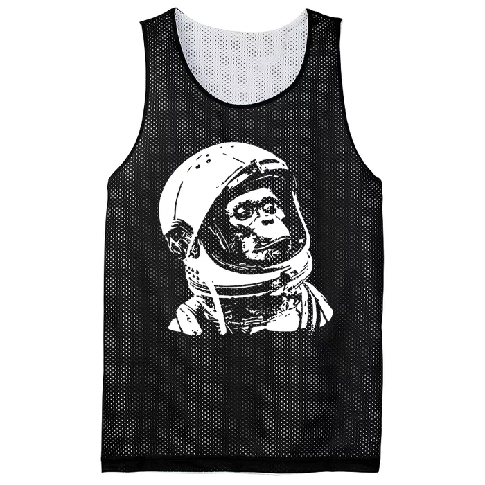 Vintage Space Travel Astronaut Monkey Mesh Reversible Basketball Jersey Tank