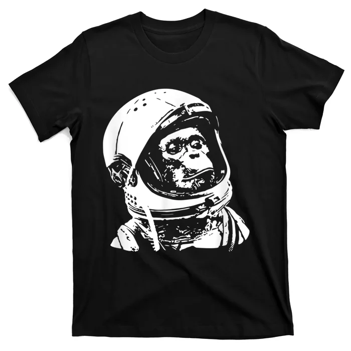 Vintage Space Travel Astronaut Monkey T-Shirt