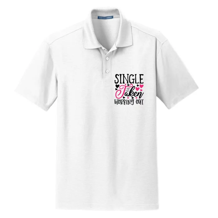 Valentine Single Taken Working Out Dry Zone Grid Performance Polo