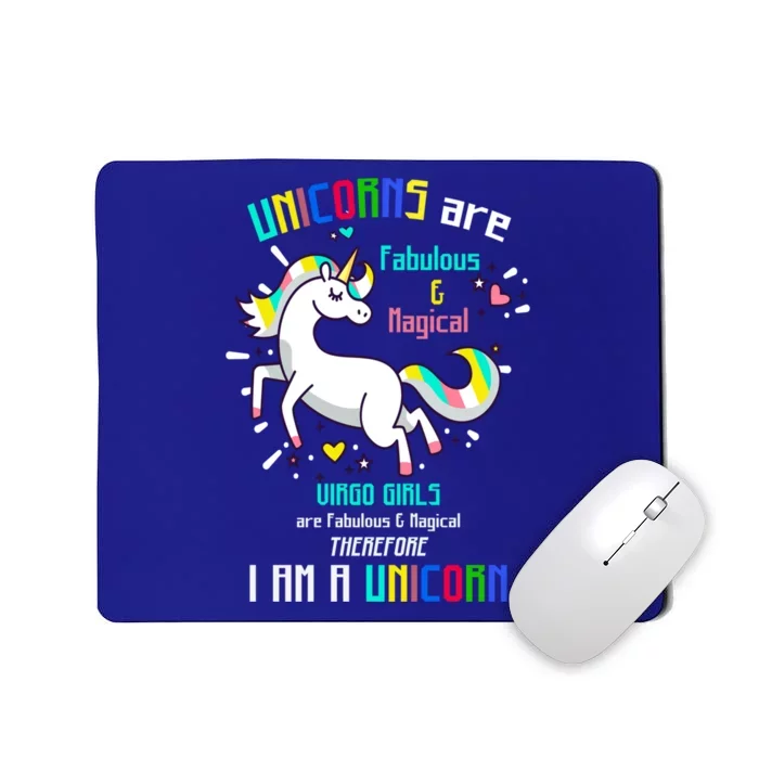 Virgo Sign Unicorns Virgo Are Fabulous Birthday Gift Mousepad