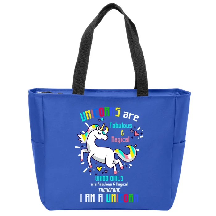 Virgo Sign Unicorns Virgo Are Fabulous Birthday Meaningful Gift Zip Tote Bag