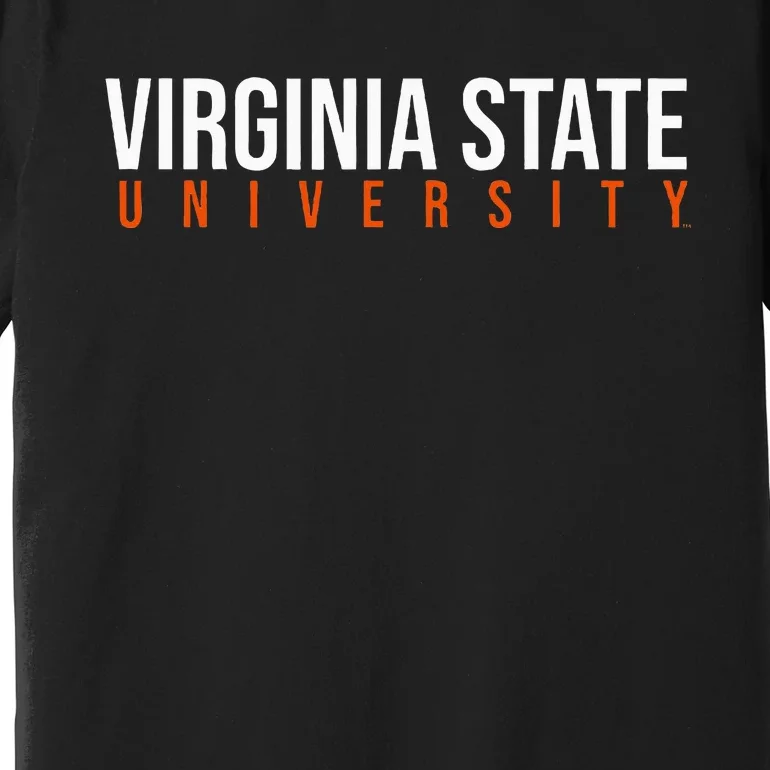 Virginia State University Vsu Trojan Stacked Premium T-Shirt