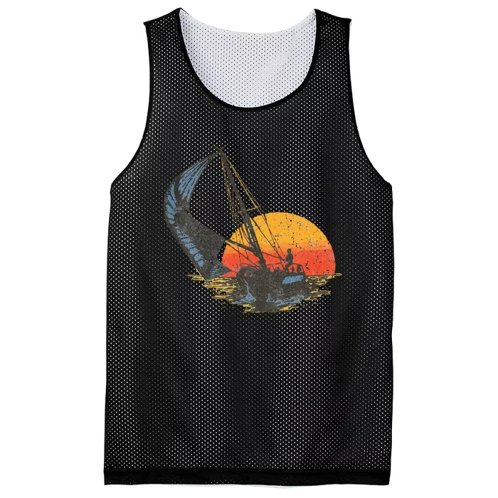 Vintage Sailing Mesh Reversible Basketball Jersey Tank