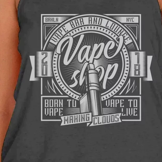 Vape Shop Women's Knotted Racerback Tank