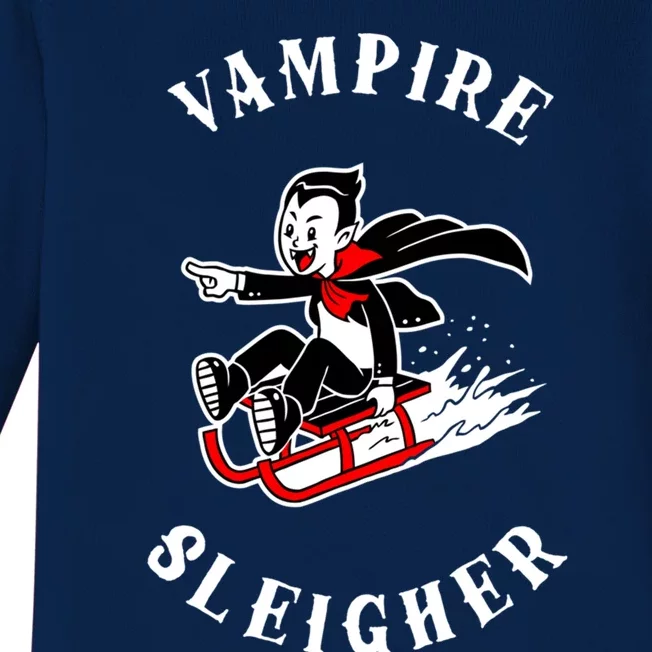 Vampire Sleigher Baby Long Sleeve Bodysuit