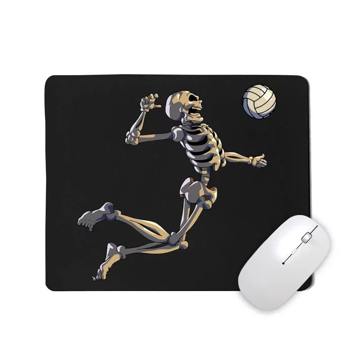 Volleyball Skeleton Volleyball Player Halloween Mousepad