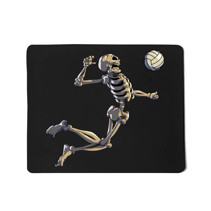 Volleyball Skeleton Volleyball Player Halloween Mousepad