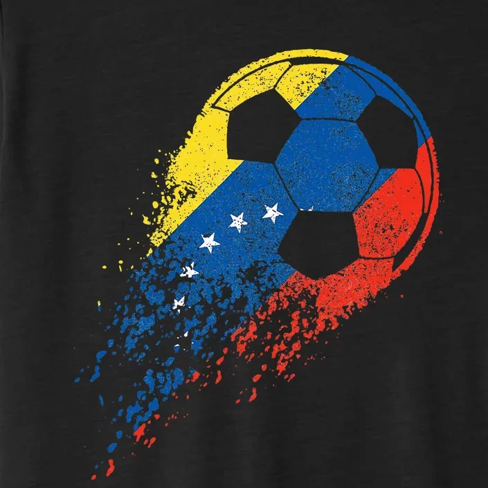 Venezuela Soccer Venezuelan Flag Pride Soccer Player ChromaSoft Performance T-Shirt