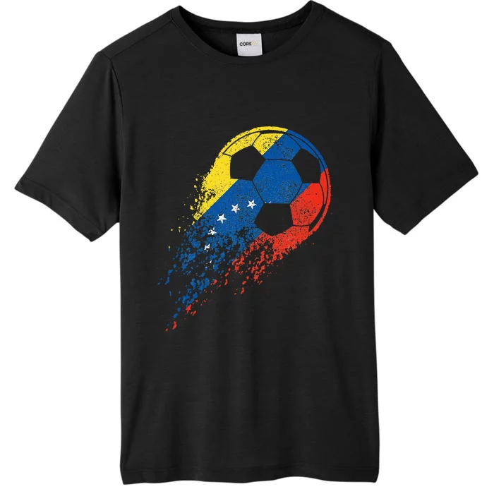 Venezuela Soccer Venezuelan Flag Pride Soccer Player ChromaSoft Performance T-Shirt