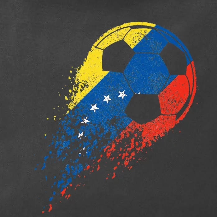 Venezuela Soccer Venezuelan Flag Pride Soccer Player Zip Tote Bag