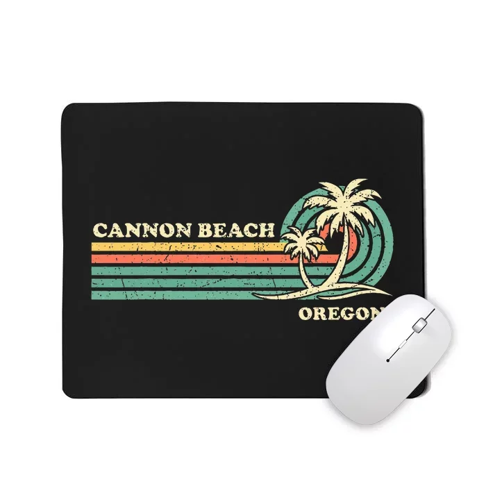 Vintage Summer Vacation Oregon Cannon Beach Mousepad