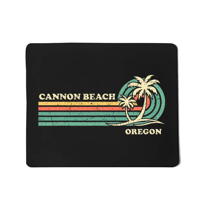 Vintage Summer Vacation Oregon Cannon Beach Mousepad