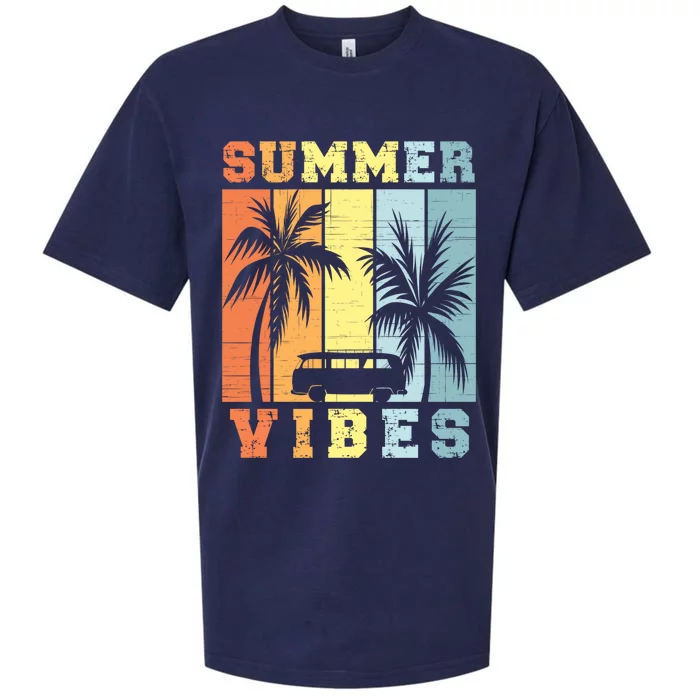 Vacation Summer Vibes Retro Vintage Oh Hey Vacay Gift Sueded Cloud Jersey T-Shirt