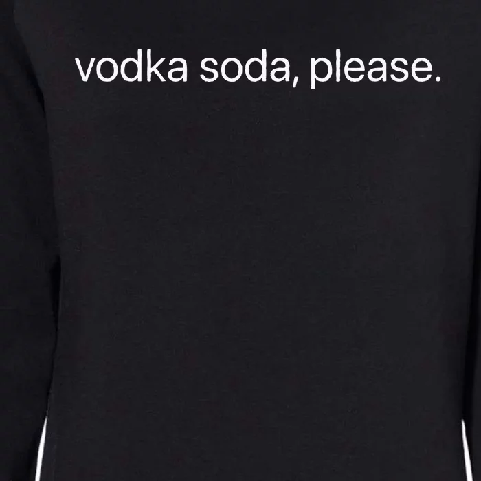 Vodka Soda Womens California Wash Sweatshirt