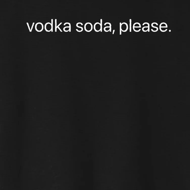 Vodka Soda Women's Crop Top Tee