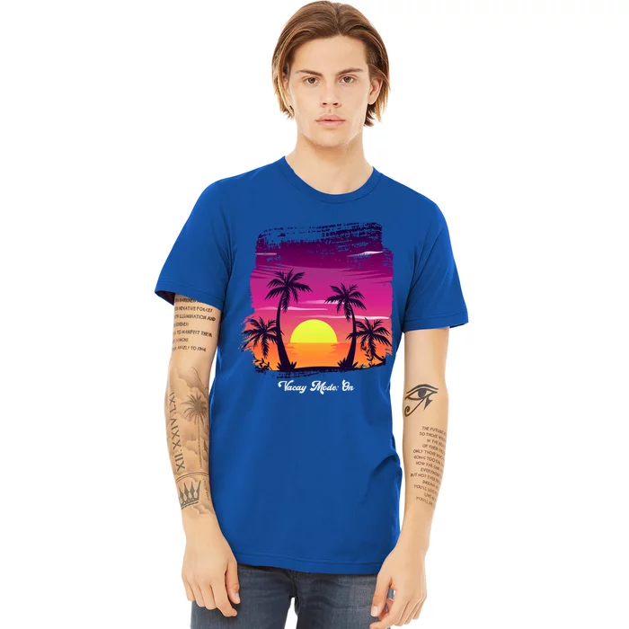 Vintage Sunset Vacay Mode: On Summer Beach Gift Premium T-Shirt