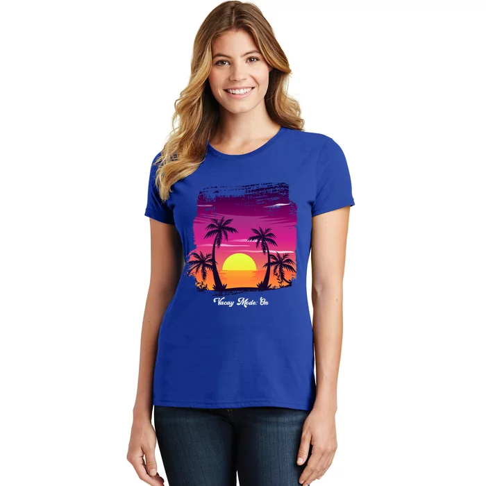 Vintage Sunset Vacay Mode: On Summer Beach Gift Women's T-Shirt