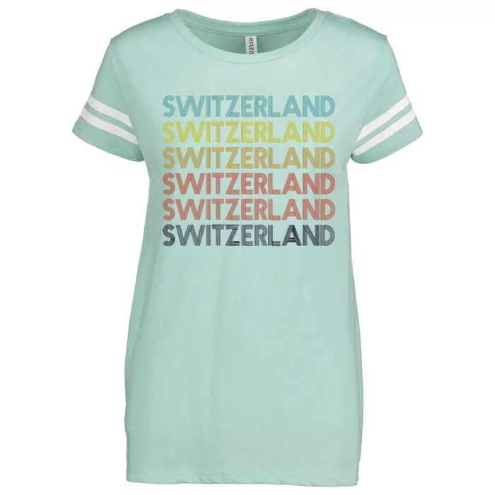 Vintage Switzerland Enza Ladies Jersey Football T-Shirt