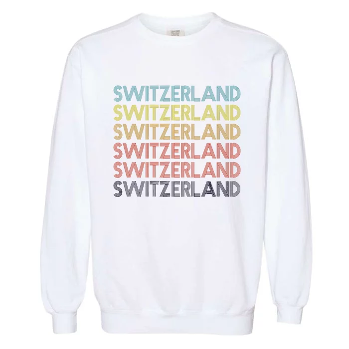 Vintage Switzerland Garment-Dyed Sweatshirt