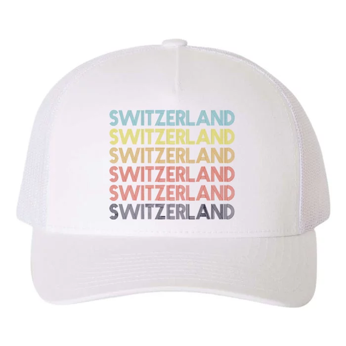 Vintage Switzerland Yupoong Adult 5-Panel Trucker Hat