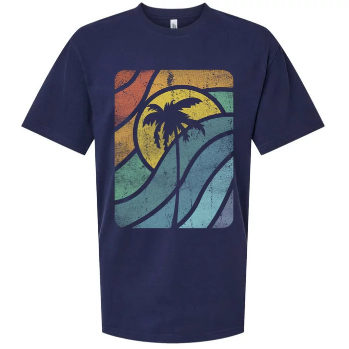 Vintage Summer Vacation Vibes Tee Sunset Sunrise Palms Vacay Great Gift Sueded Cloud Jersey T-Shirt