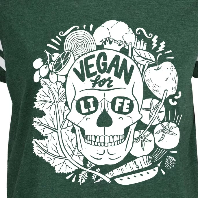 Vegan Skull Enza Ladies Jersey Football T-Shirt