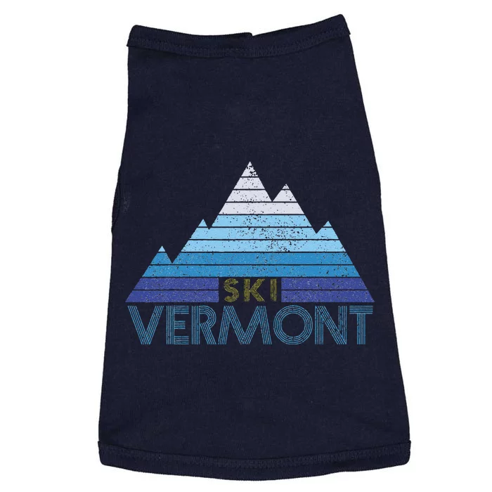 Vermont Ski Vintage Mountain Winter Sports Skiing Souvenir Doggie Tank