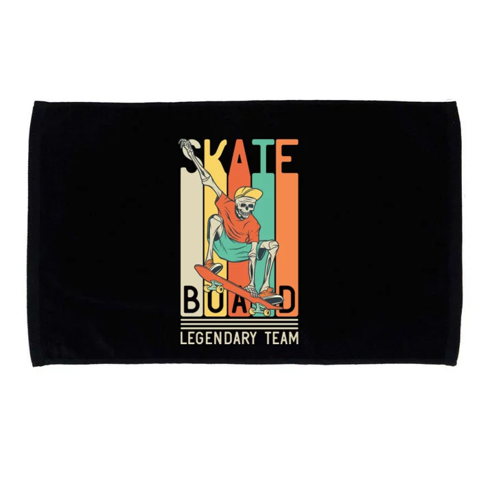 Vintage Skateboard Microfiber Hand Towel