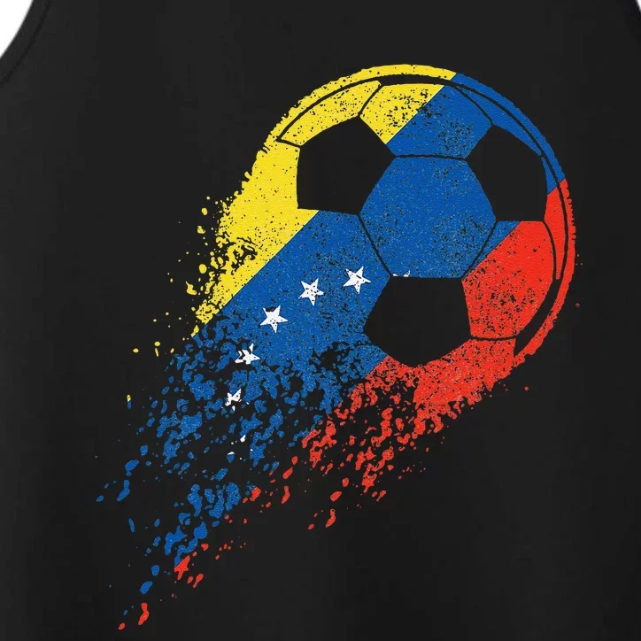 Venezuela Soccer Venezuelan Flag Pride Soccer Player Performance Tank