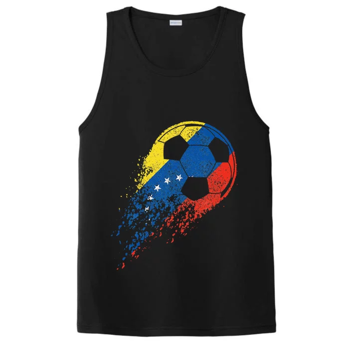 Venezuela Soccer Venezuelan Flag Pride Soccer Player Performance Tank