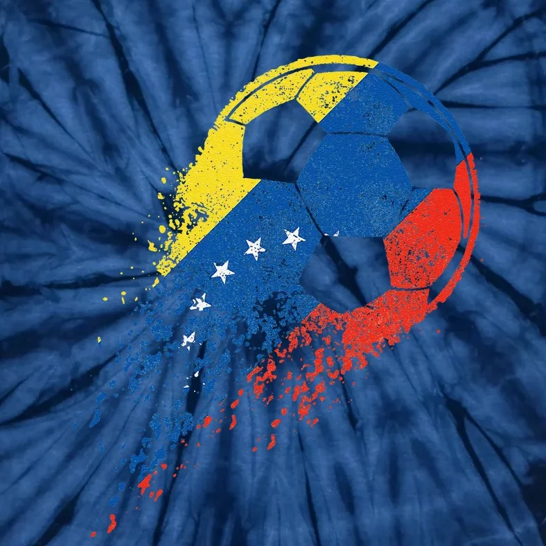 Venezuela Soccer Venezuelan Flag Pride Soccer Player Tie-Dye T-Shirt