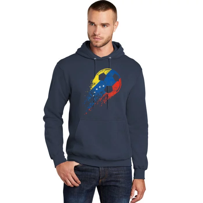 Venezuela Soccer Venezuelan Flag Pride Soccer Player Tall Hoodie