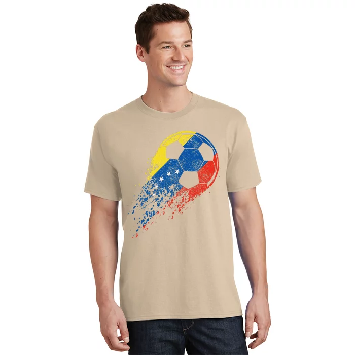 Venezuela Soccer Venezuelan Flag Pride Soccer Player T-Shirt