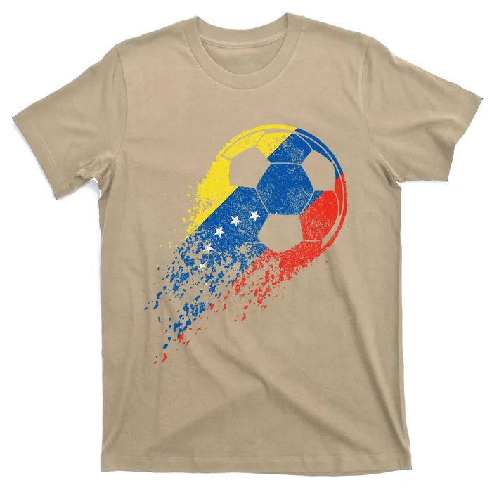 Venezuela Soccer Venezuelan Flag Pride Soccer Player T-Shirt