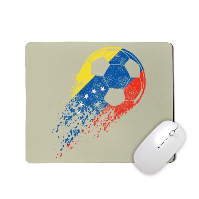 Venezuela Soccer Venezuelan Flag Pride Soccer Player Mousepad