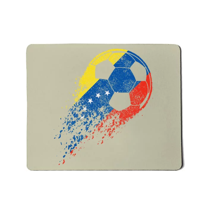 Venezuela Soccer Venezuelan Flag Pride Soccer Player Mousepad