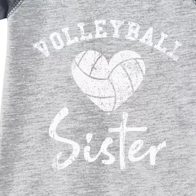 Volleyball Sister Infant Baby Jersey Bodysuit