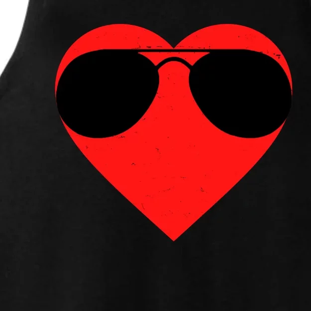 Valentines Shades Ladies Tri-Blend Wicking Tank